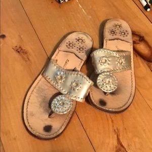 Gold Jack Rogers Sandals